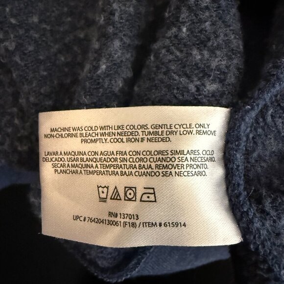 Orvis 1/4 Zip Fleece Pullover Sweatshirt Men's Medium Blue Outdoor Activewear - Picture 12 of 12